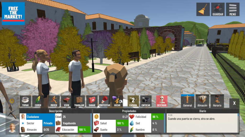 "UFM Free The Market!", an ADI1 Game and City Simulator for Universidad Francisco Marroquín (UFM)